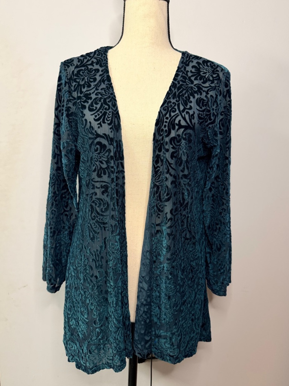 NWT Green Burnout Kimono Size Medium